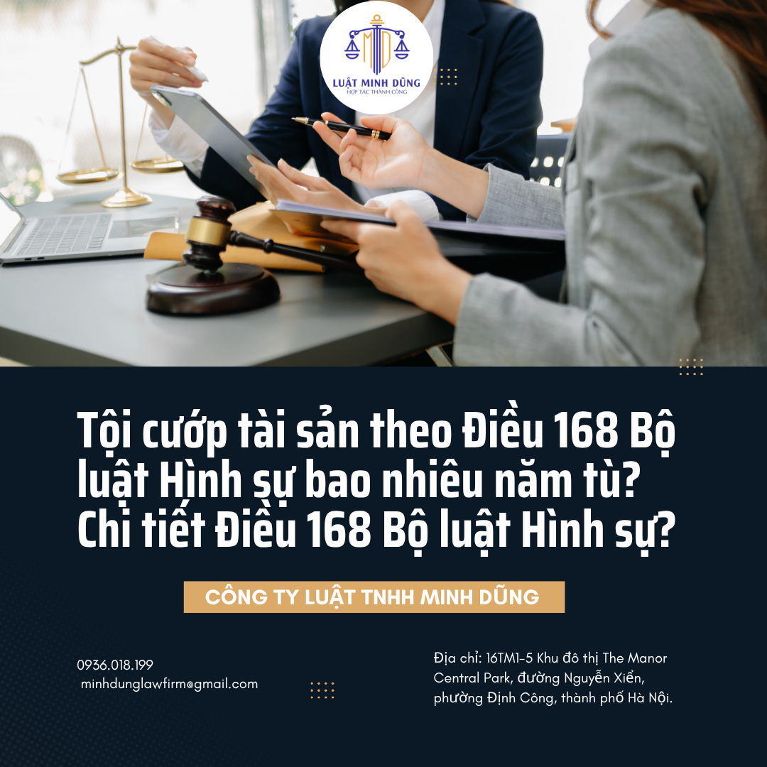 Tội cướp tài sản theo Điều 168 Bộ luật Hình sự bao nhiêu năm tù? Chi tiết Điều 168 Bộ luật Hình sự?