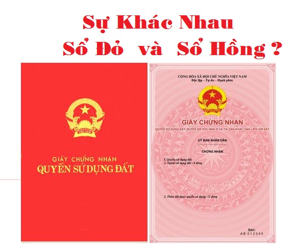PHÂN BIỆT SỔ ĐỎ VÀ SỔ HỒNG